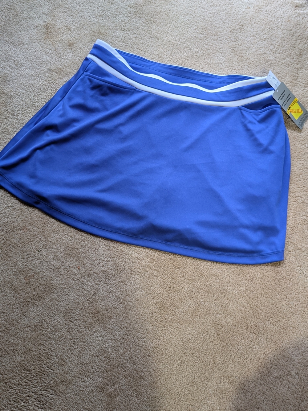 Women’s PGA Golf Skort in Blue with White Trim